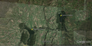 1. Embalse de Chisacá y La Regadera, ubicación – Fuente Google Earth